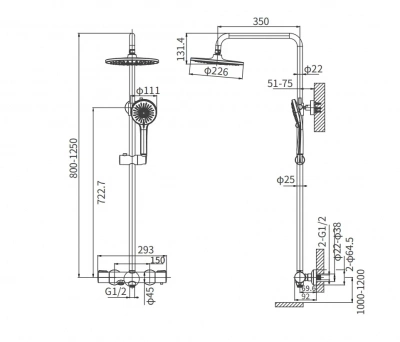AG3318CP Dimensional drawing